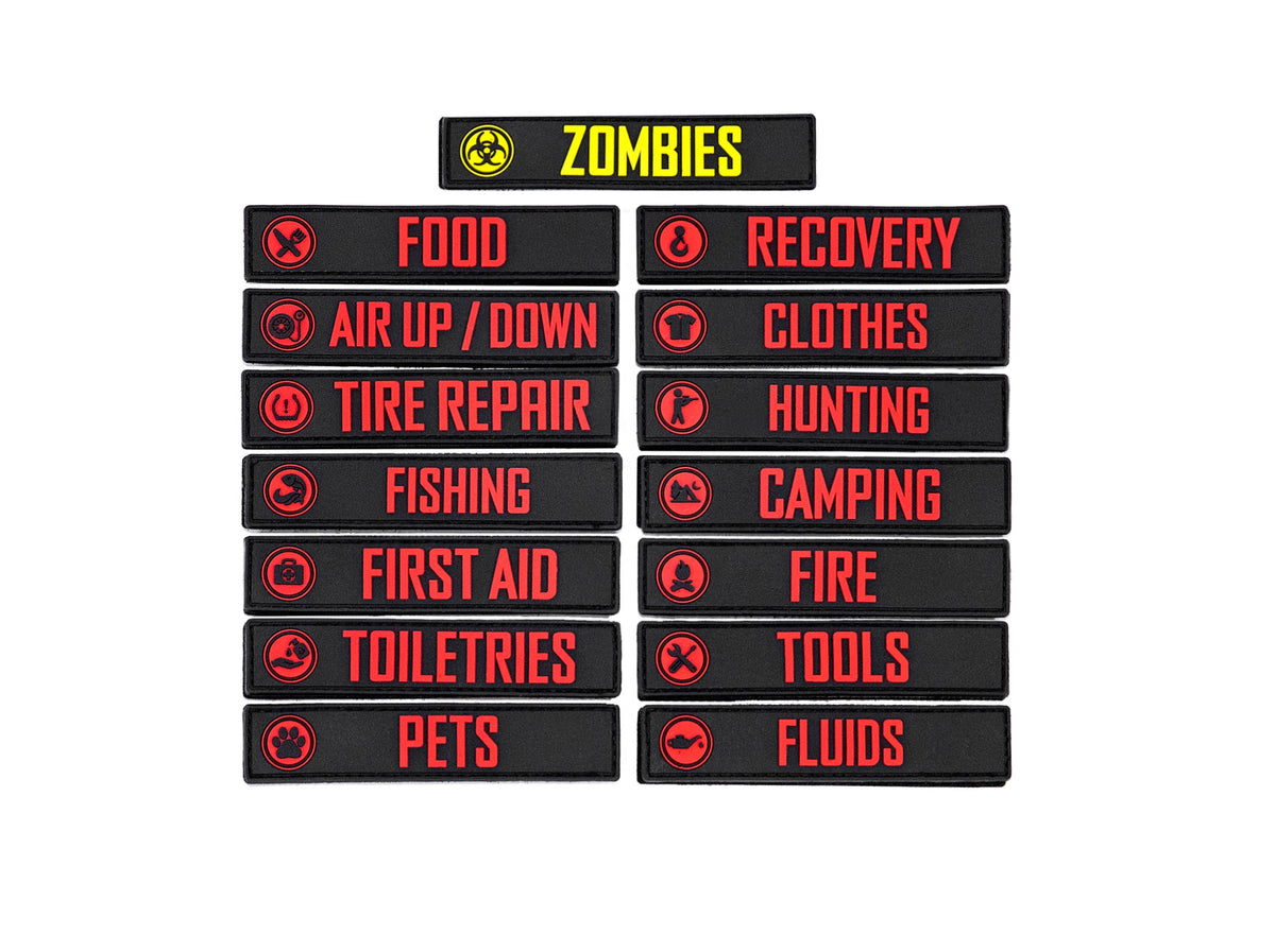 GearBAG PVC PATCHES - Set of 15