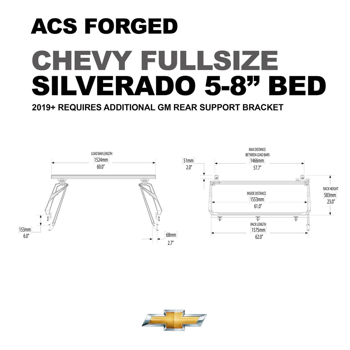 Leitner ACS Forged Bed Rack – Chevrolet Silverado