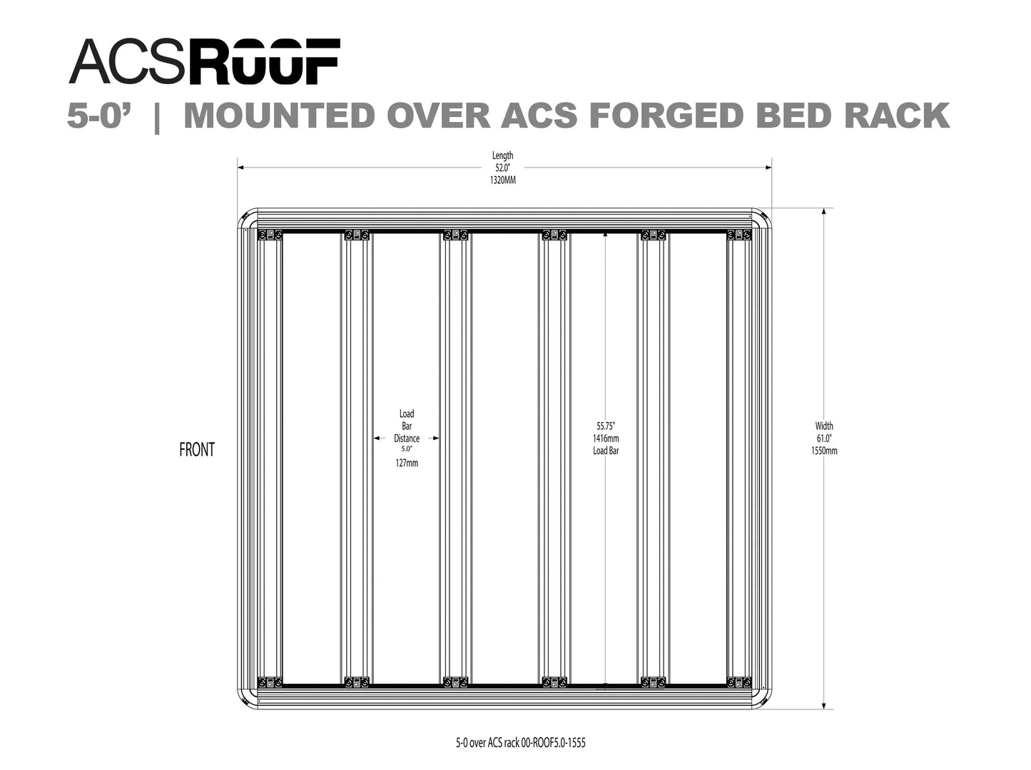 ACS ROOF for Over ACS FORGED & CLASSIC Bedrack