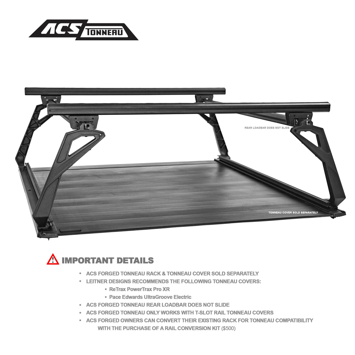ACS FORGED TONNEAU - RACK ONLY - RAM