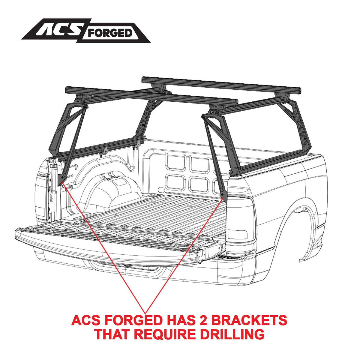 Leitner ACS Forged Bed Rack – Chevrolet Silverado