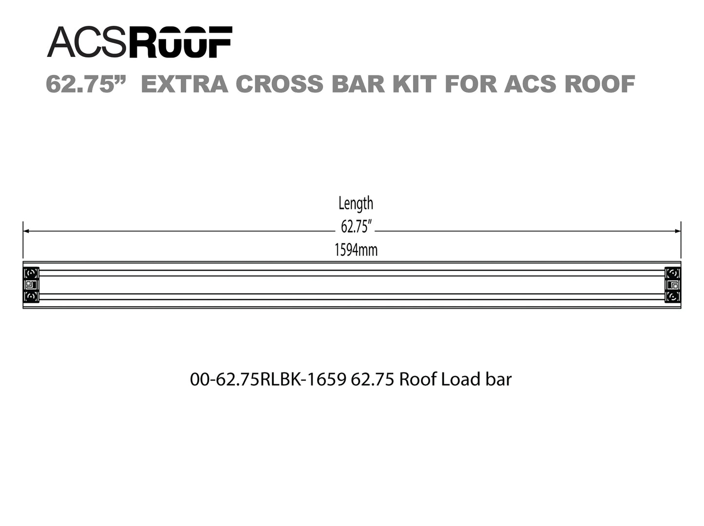 ACS ROOF Extra Load Bar Kit