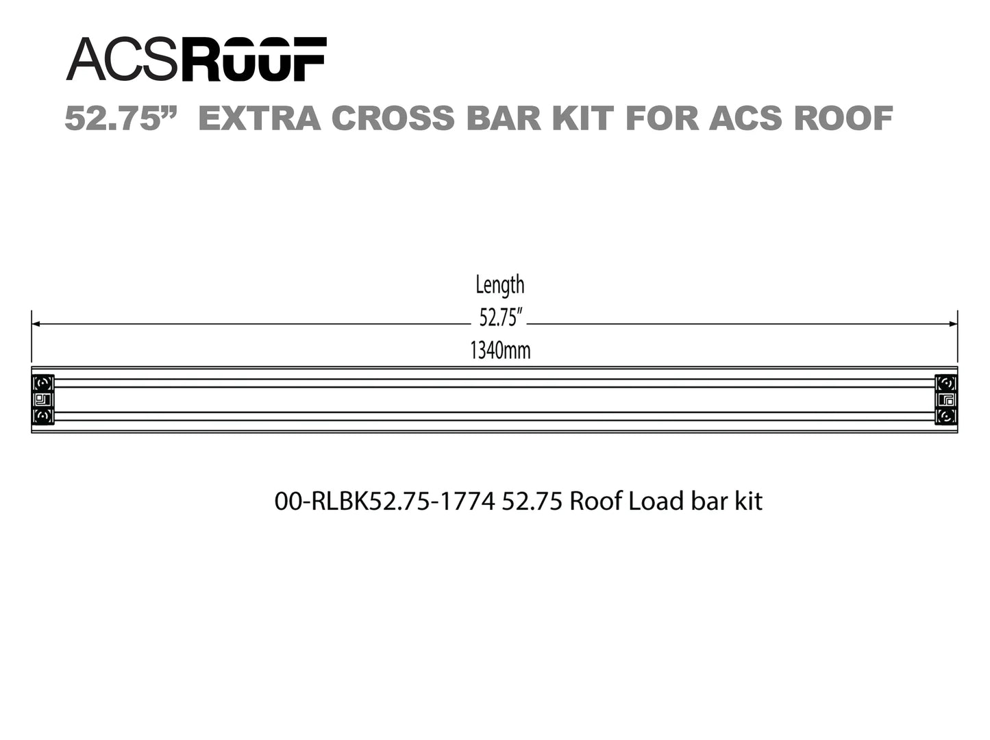 ACS ROOF Extra Load Bar Kit