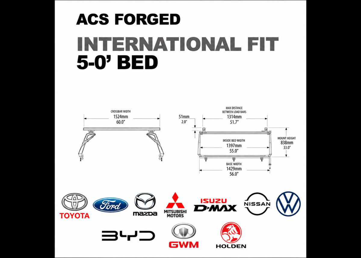 ACS FORGED Ute Tub Rack | Australian Utes