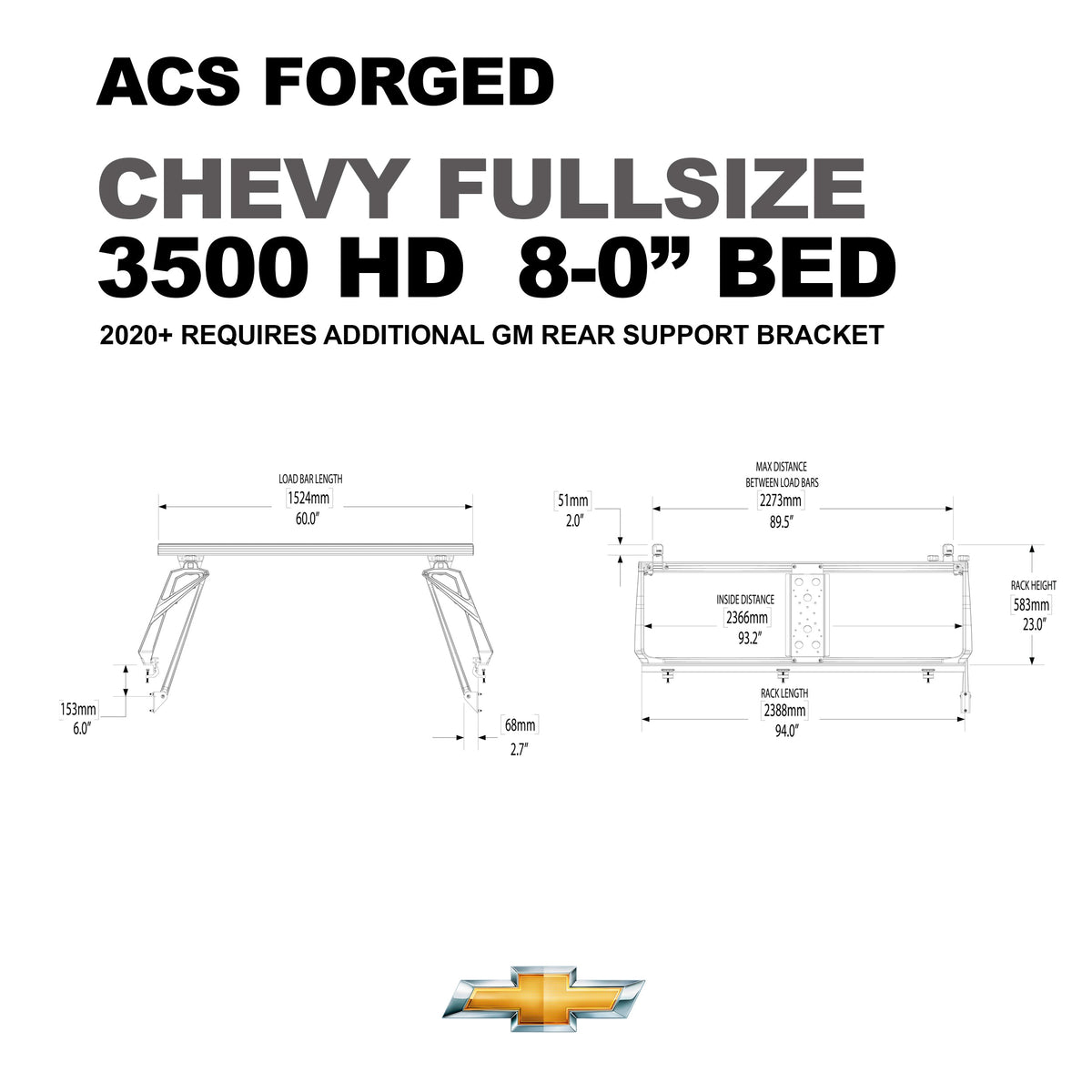 Leitner ACS Forged Bed Rack – Chevrolet Silverado