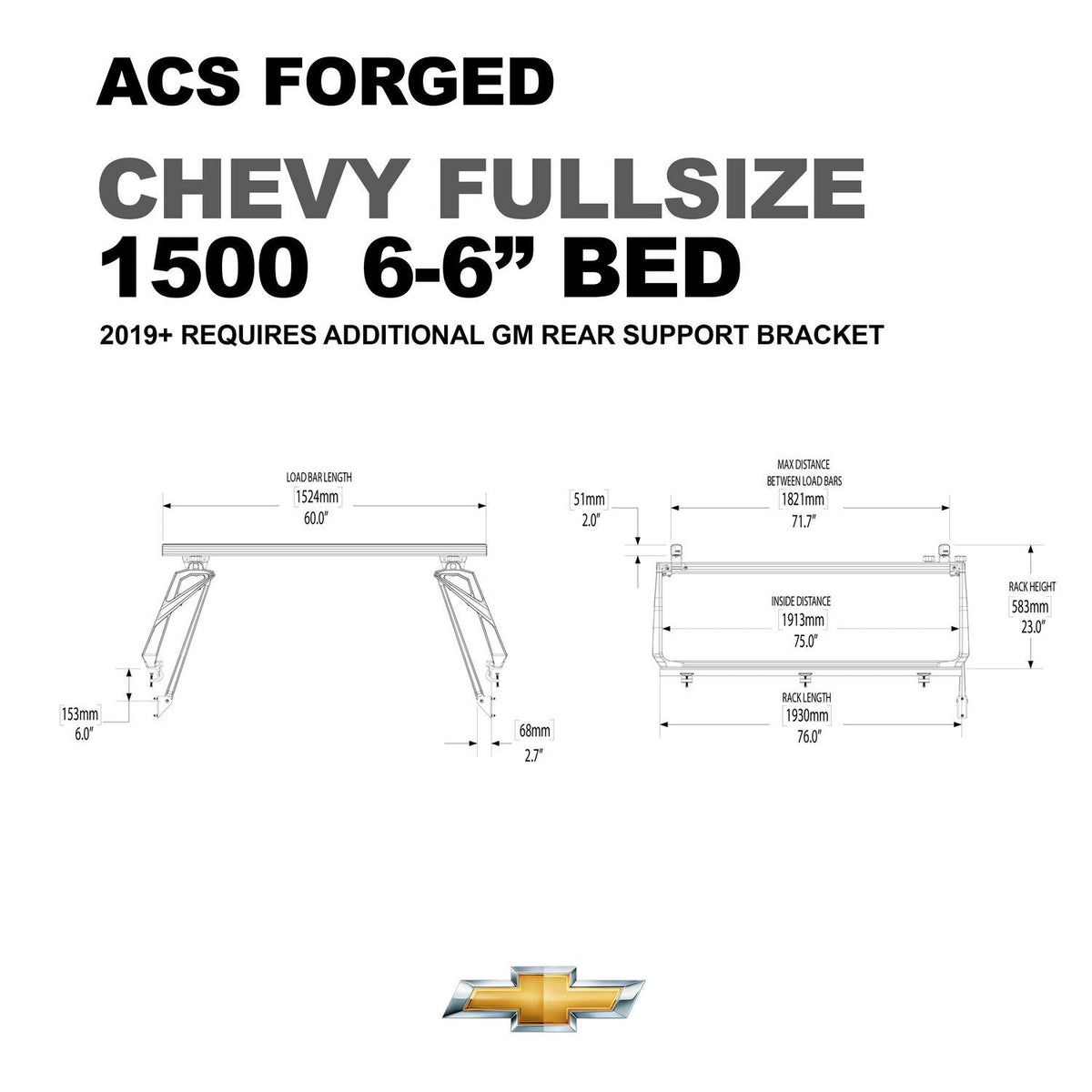 Leitner ACS Forged Bed Rack – Chevrolet Silverado
