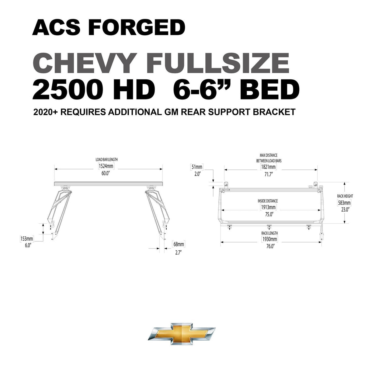 Leitner ACS Forged Bed Rack – Chevrolet Silverado