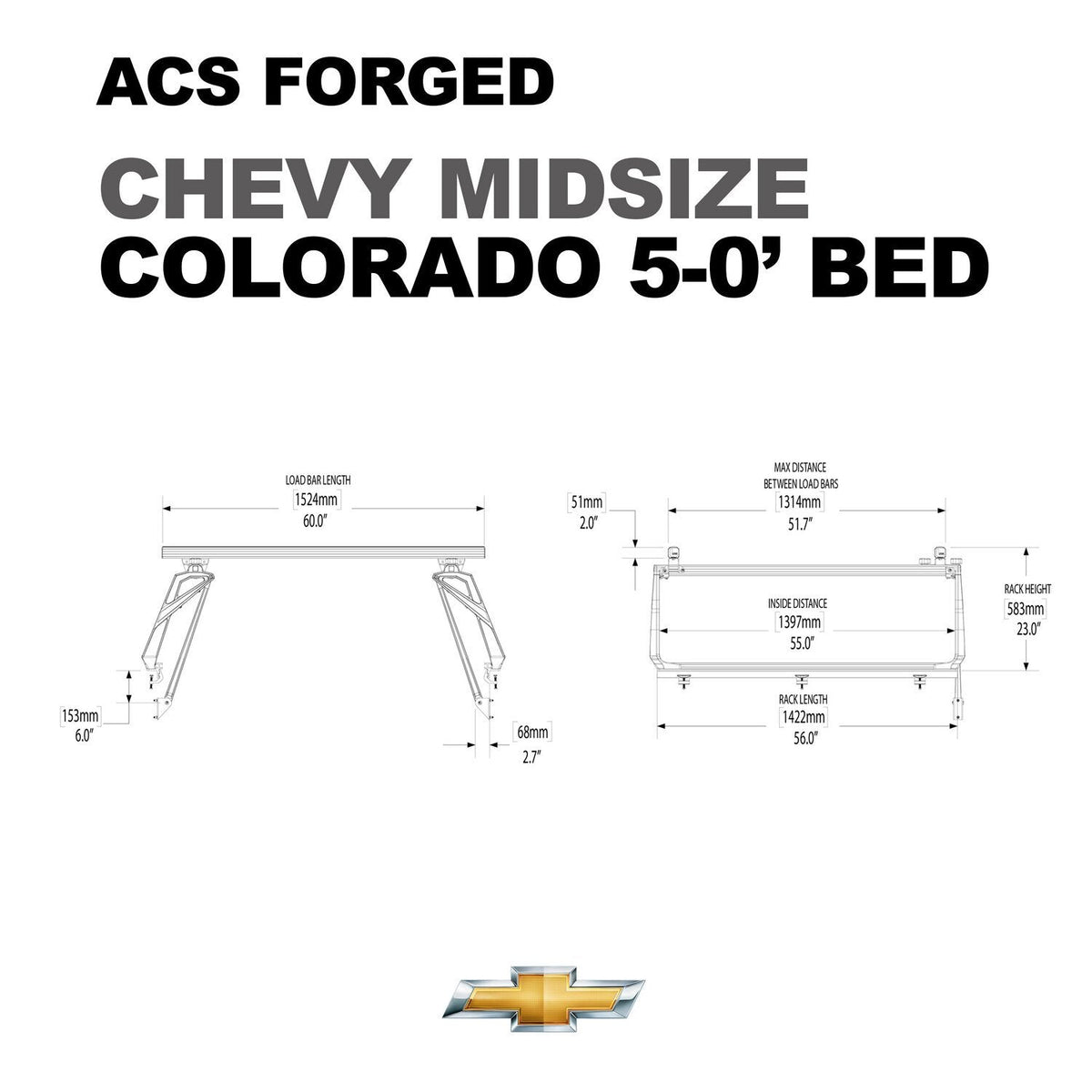 Leitner ACS Forged Bed Rack – Chevrolet Silverado