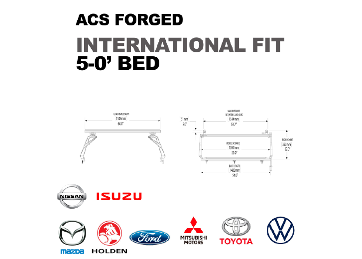ACS FORGED Bed Rack for AUSTRALIAN UTES
