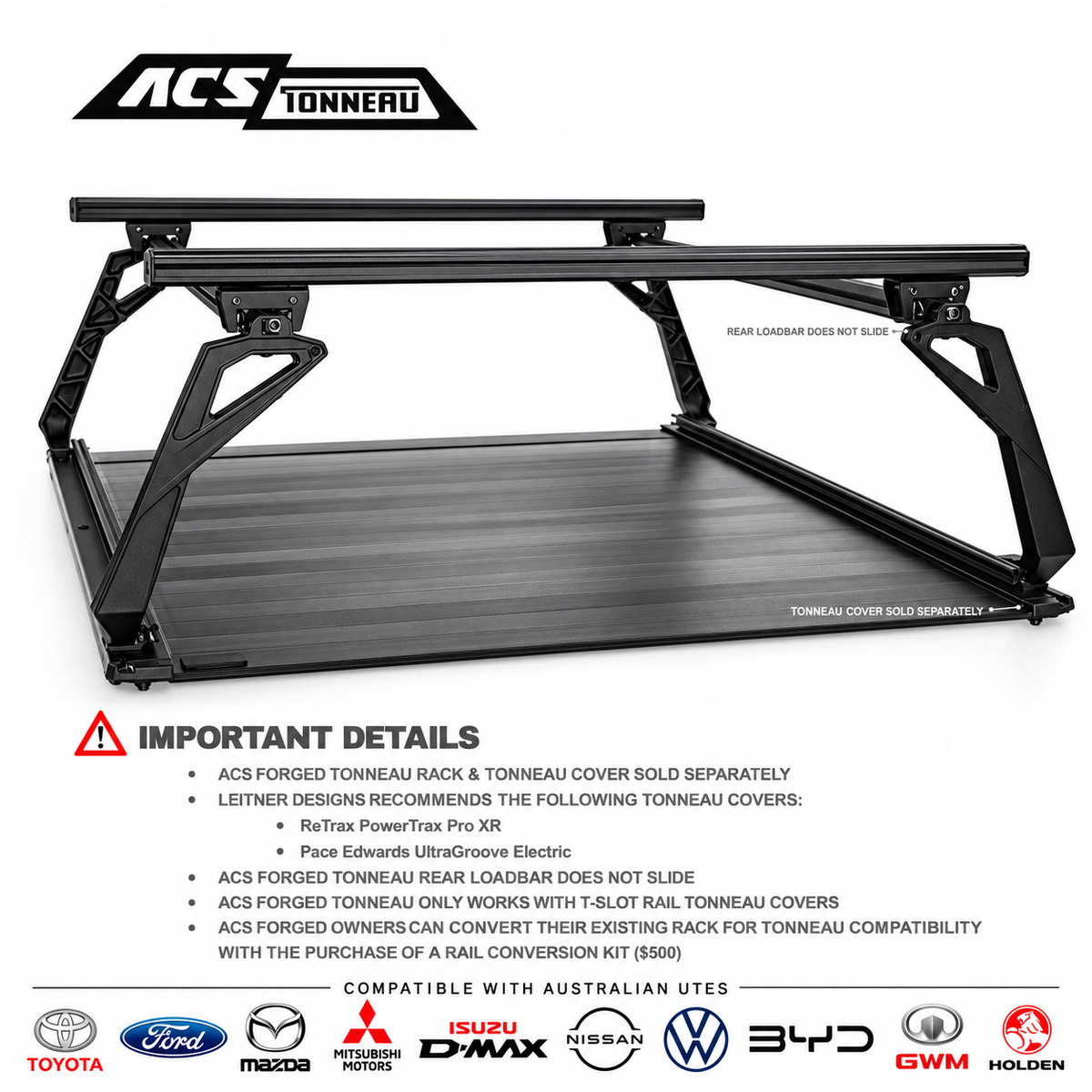 ACS FORGED TONNEAU - Australian Dual Cab Utes